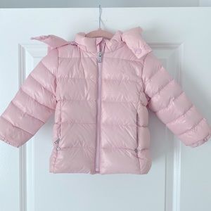 Ralph Lauren - 18m Puffer Jacket with Hood - Baby Pink